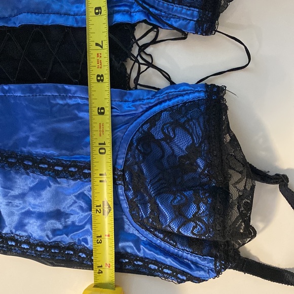DBF Royal Blue Lace Corset Teddy - Picture 10 of 10